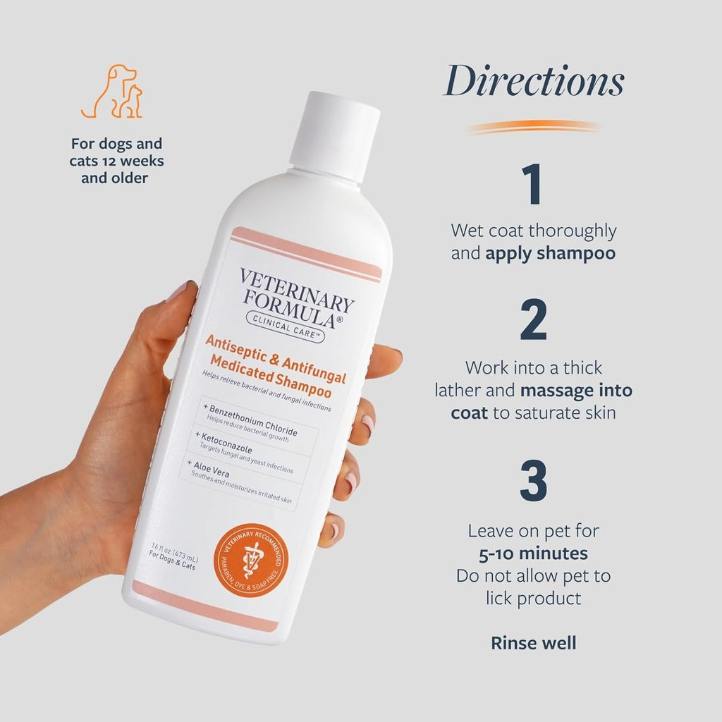 Antiseptic & Antifungal Shampoo Dog & Cat
