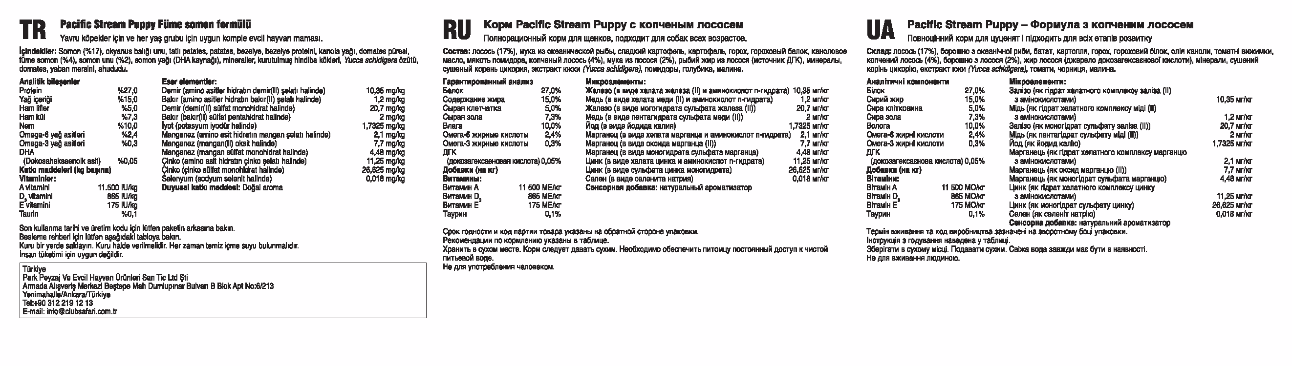 Pacific Stream Puppy Recipe 12.2kg