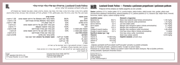 Lowland Creek Feline Recipe 2kg