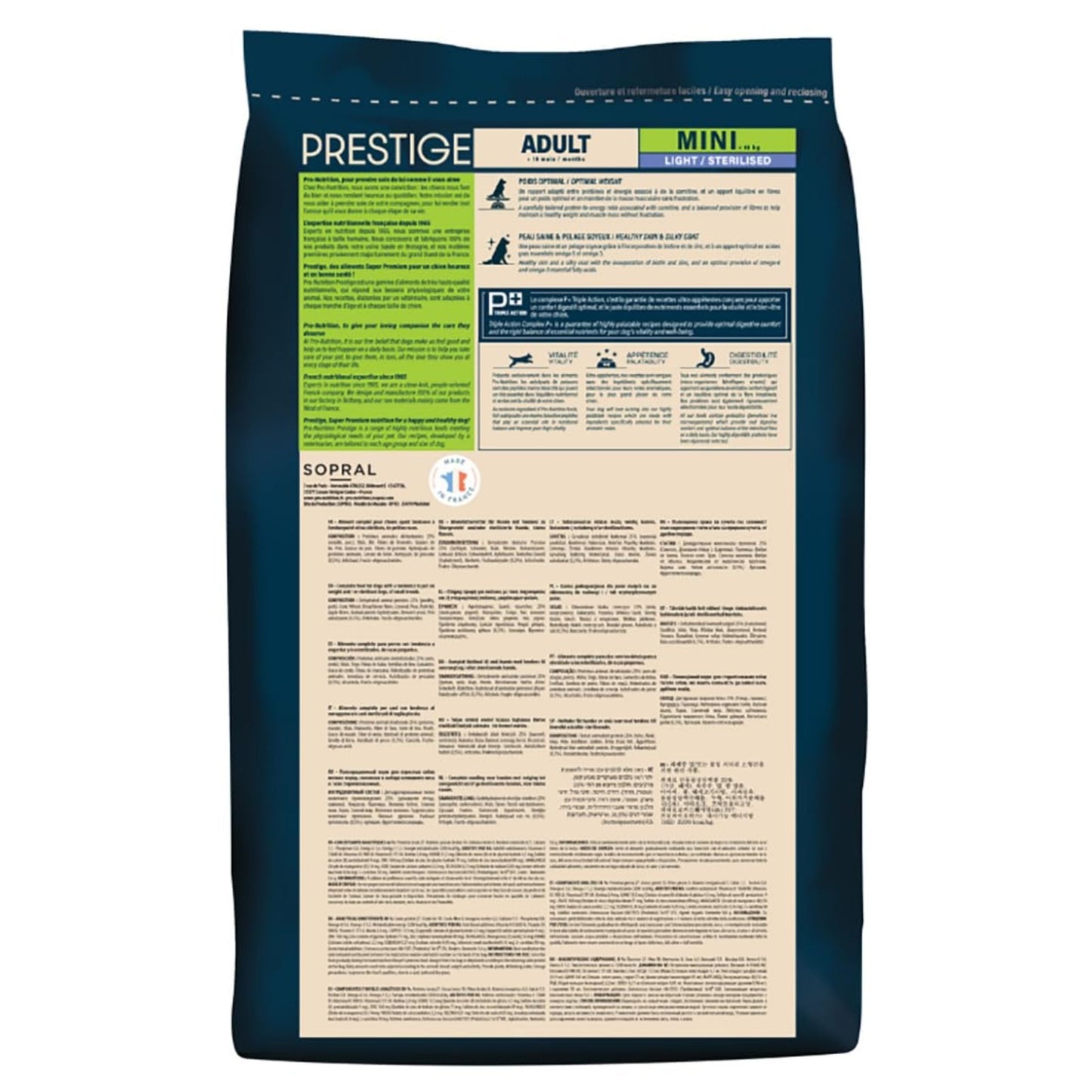 Pro Nutrition Prestige Dog Adult Mini 3Kg