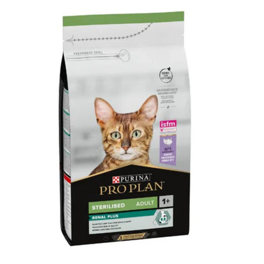 PRO PLAN STERILISED CAT ( renal plus) TURKEY 1.5KG