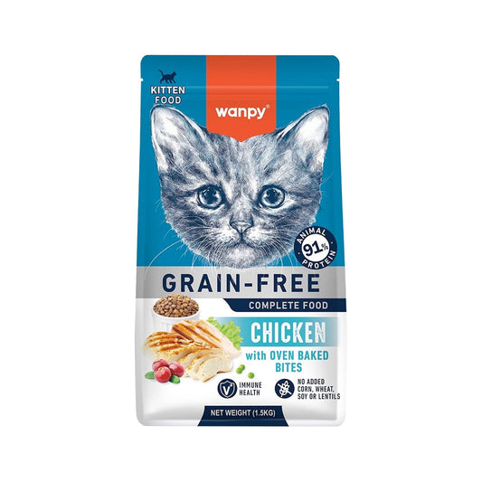 Wanpy Grain Free Food for Kitten – Chicken 1.5 kg