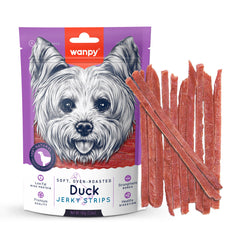 Wanpy Soft Duck Jerky Strips for dog 100g