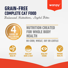 Wanpy Grain Free Food for Adult Cat – Salmon 1.5kg