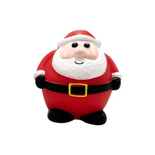 Pets Club Christmas Plush Squeaky Dog Toy-Santa Bear