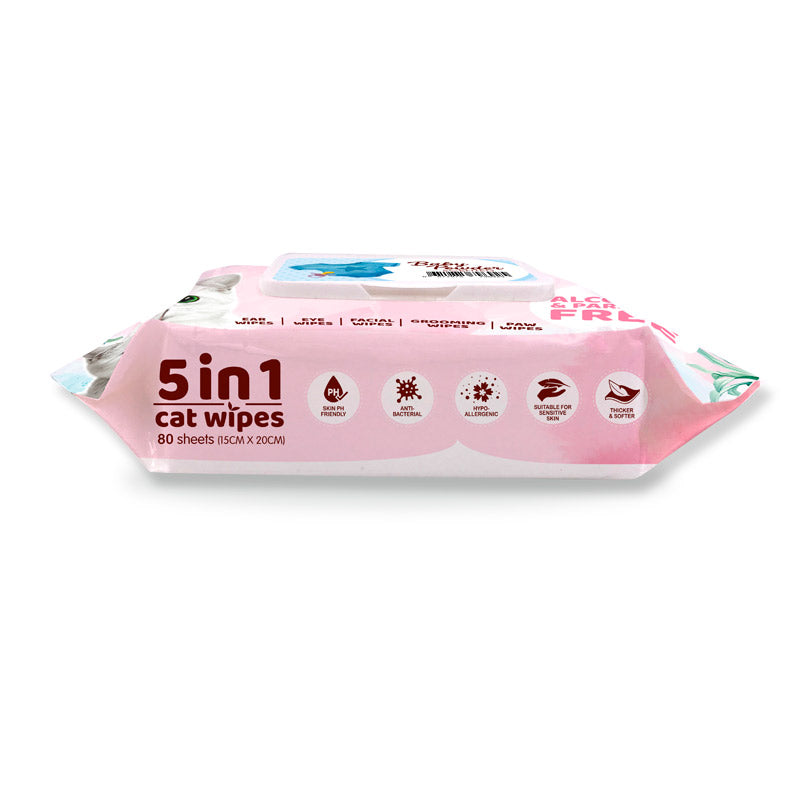 Kit Cat 5-in-1 Cat Wipes BABY POWDER