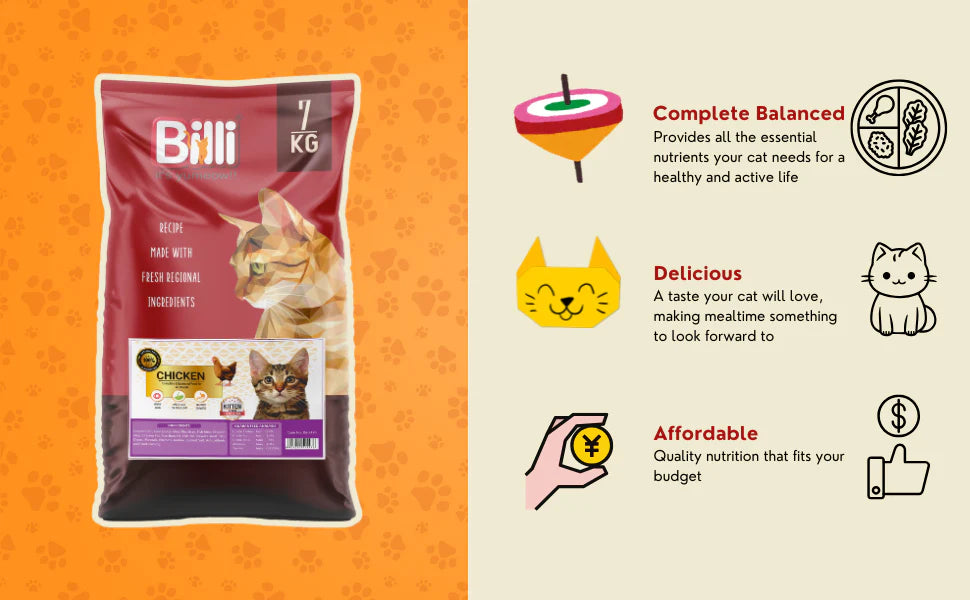 Billi Adult Real Chicken Cat Food 7kg