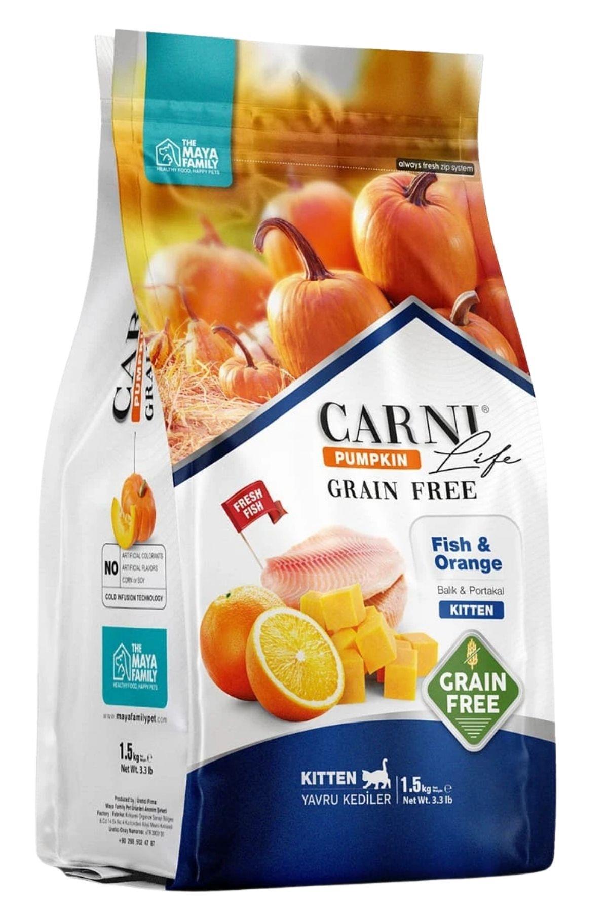MF Carni Life Pumpkin & Orange  Fish Kitten 1.5kg