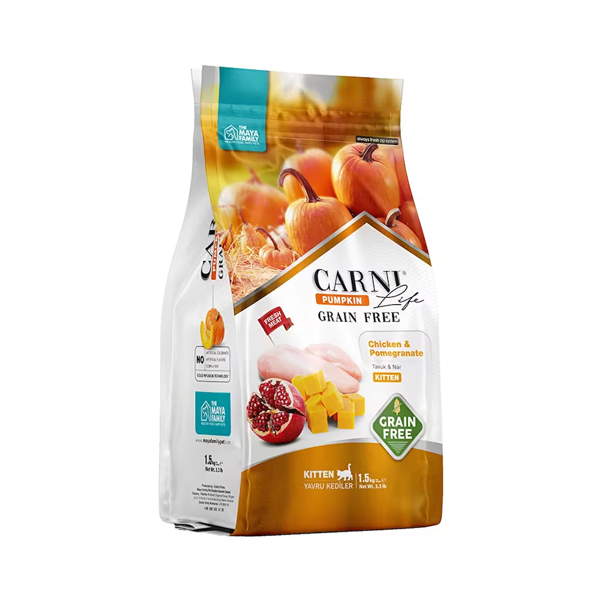 MF Carni Life Pumpkin & Pomegranate Chicken Kitten 1.5kg