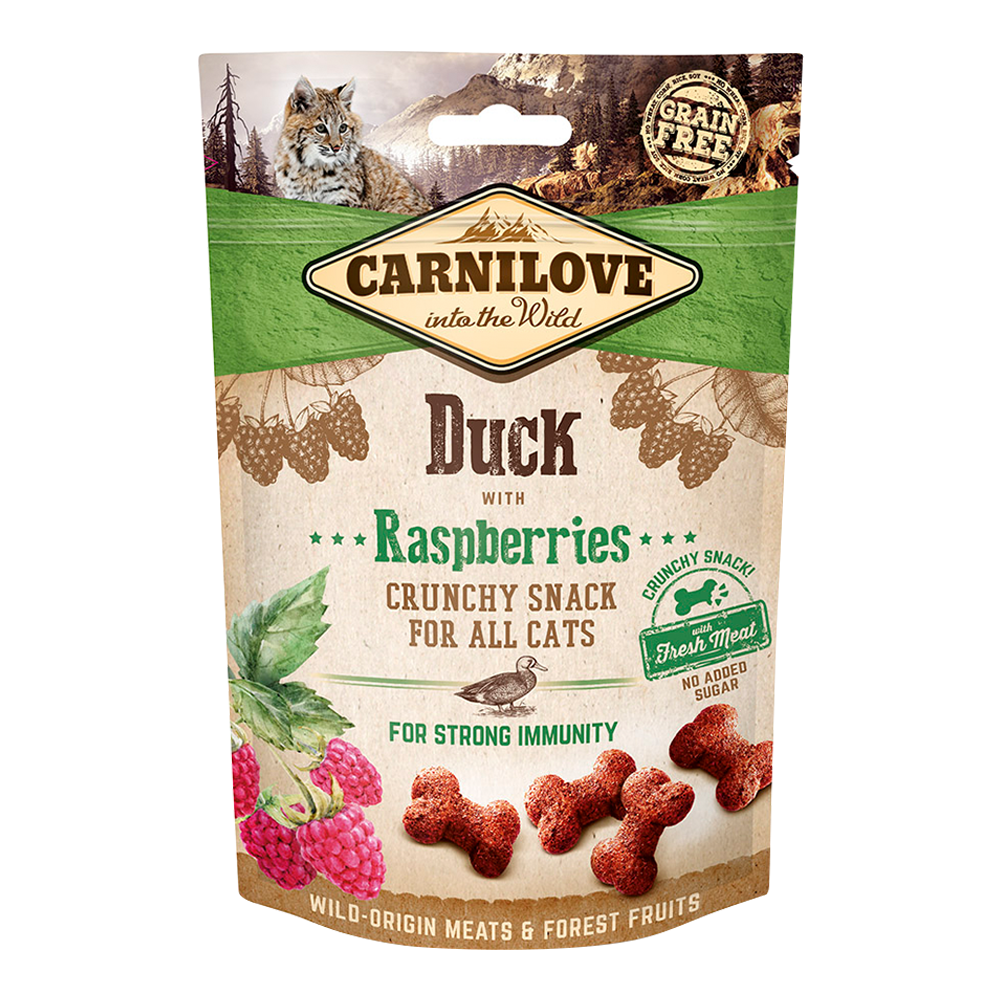 Carnilove Duck & Raspberries Soft Snack For Cats 50gm