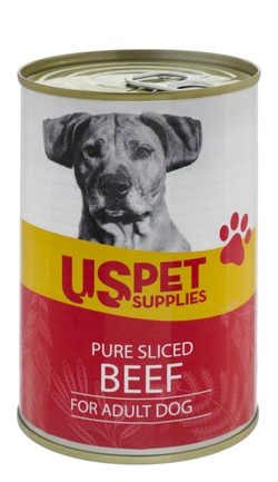 US Pet Pate with Beef for Adult Dogs 400 gr
