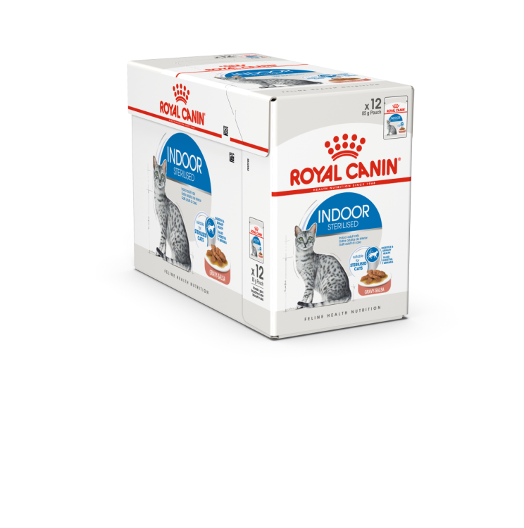 Feline Health Nutrition Indoor Gravy (Wet Food - Pouches) 12 x 85 g