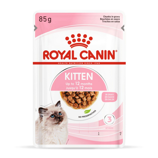 Feline Health Nutrition Kitten Gravy (Wet Food - Pouches) 12 x 85 g