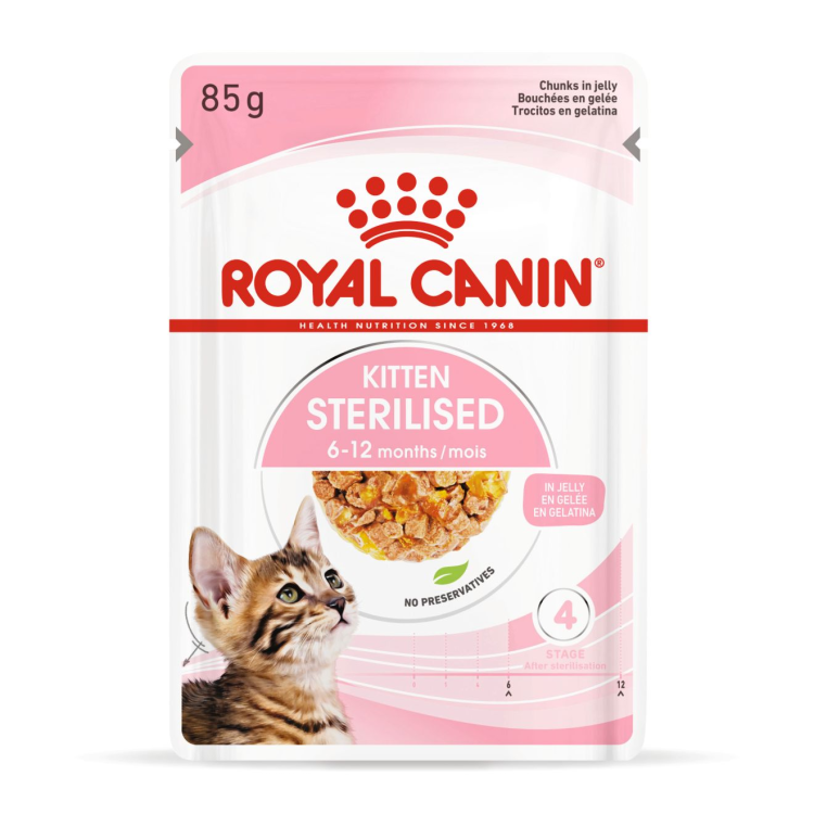 Feline Health Nutrition Kitten Sterilised Gravy (Wet Food - Pouches) 12 x 85 g