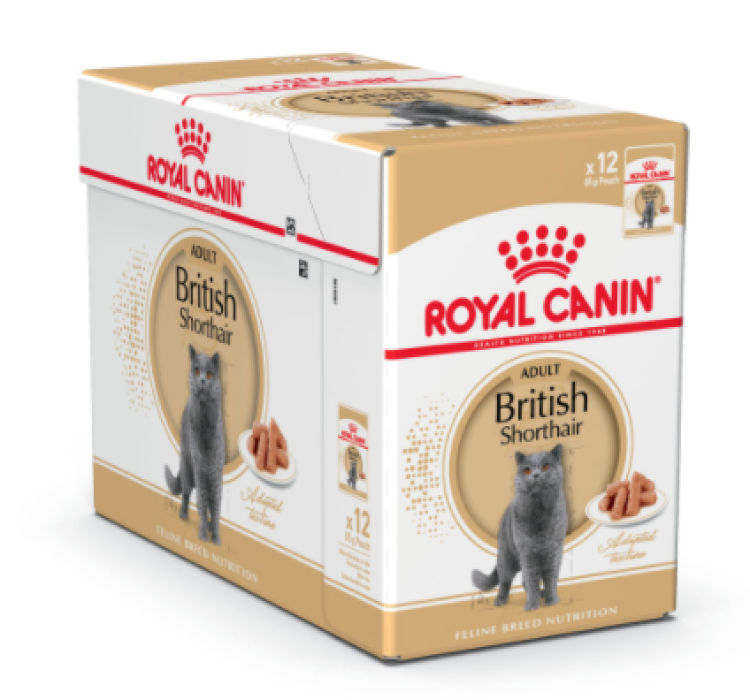 Feline Breed Nutrition British Shorthair (Wet Food - Pouches) 12 x 85 g