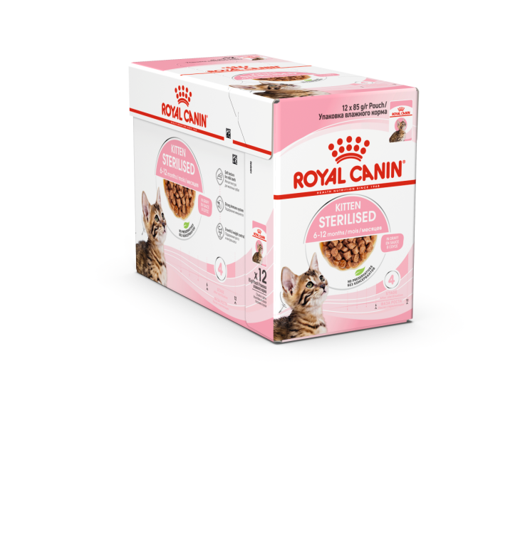 Feline Health Nutrition Kitten Sterilised Gravy (Wet Food - Pouches) 12 x 85 g