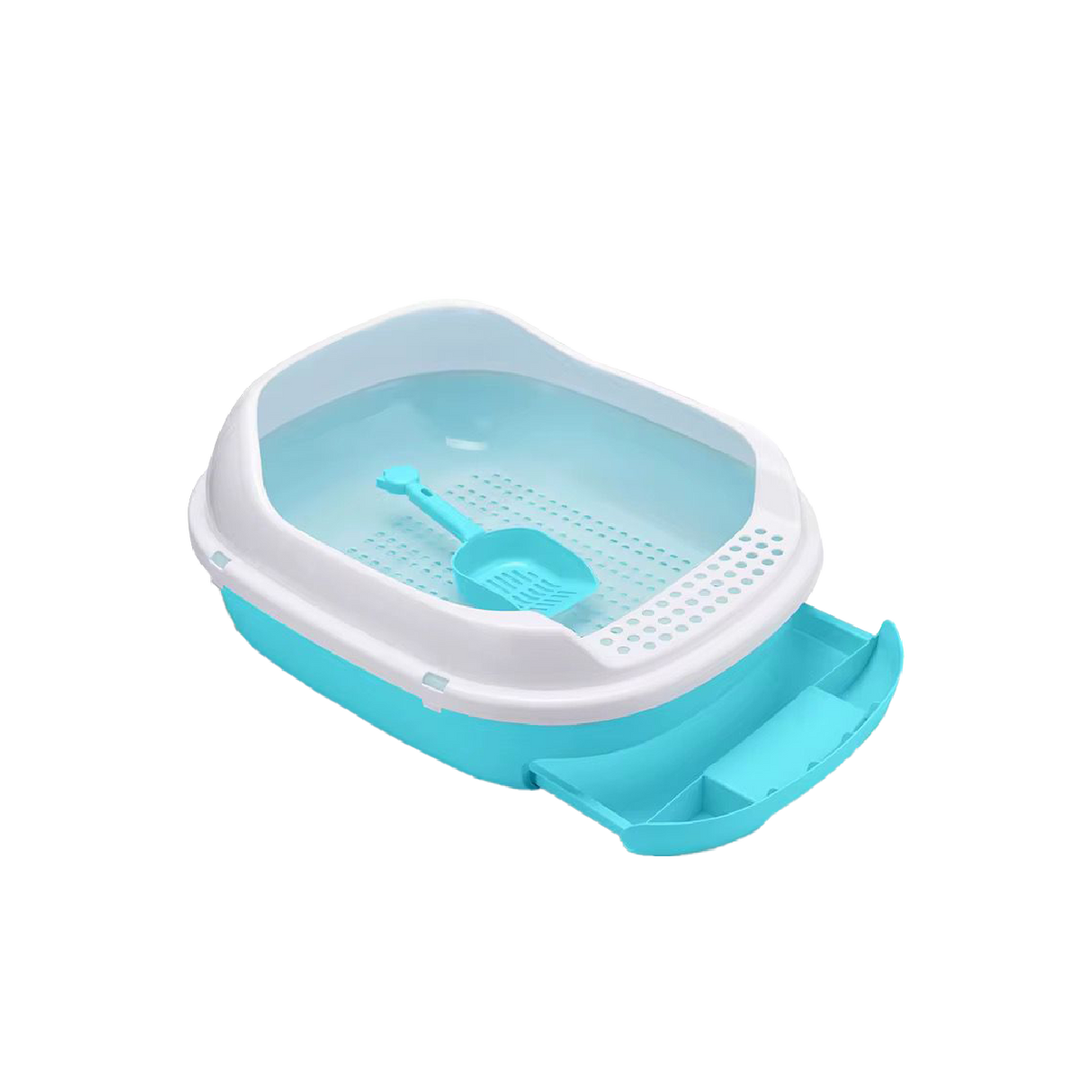 Saas 2-Layer Cat Litter Tray 56x45x23 CM (Blue)SA4762