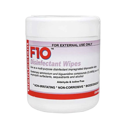 F10 Disinfectant Wipes Dispenser 100 Wipes  [E007592]