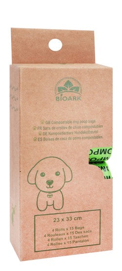Pets Club Bio Degradable Waste Bag - 23*33 Cm - 4 Rolls / Box - 15 Bags/Roll