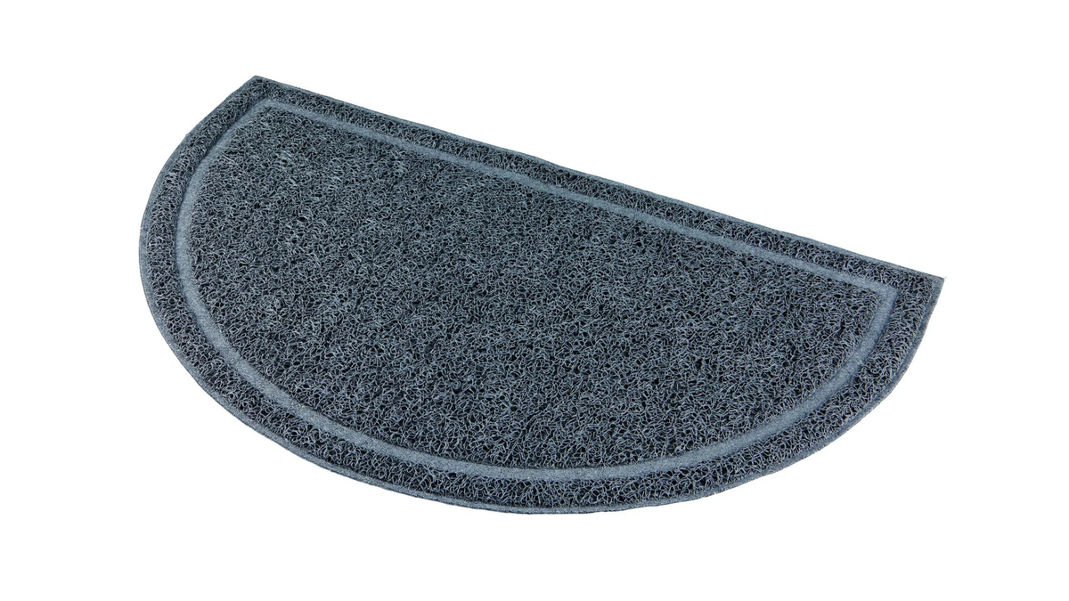 Trixie Halfmoon PVC Litter Tray Mat for Cats Black / 59x35cm