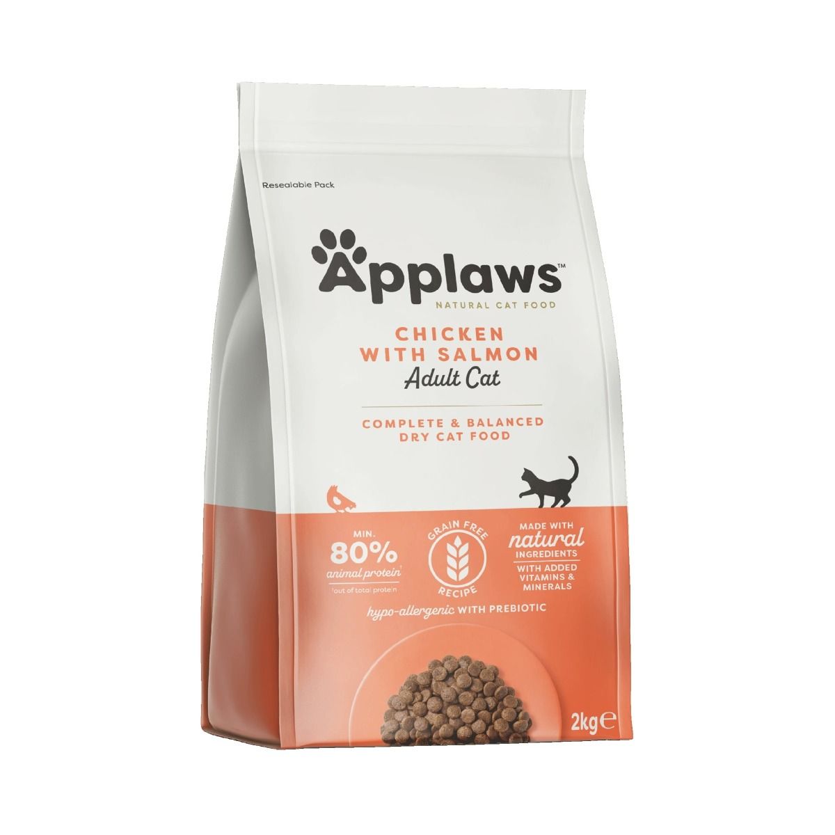 Applaws Chicken & Salmon Dry Adult Cat Food 2kg