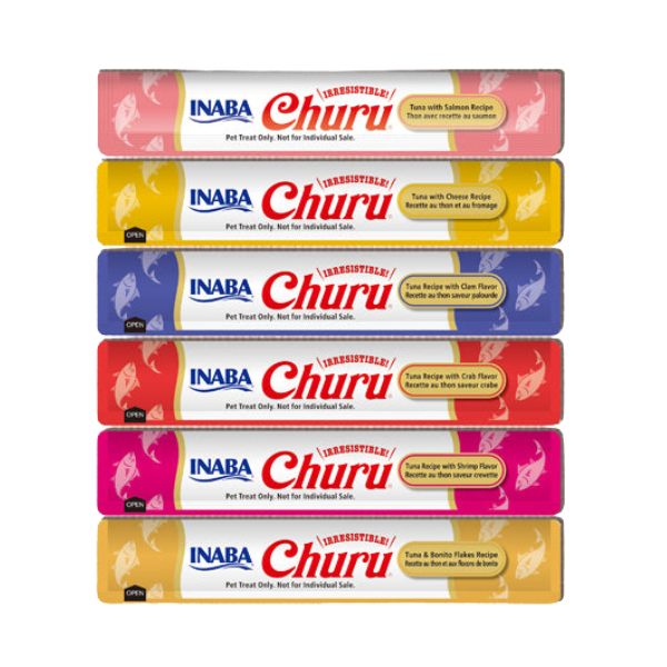 Inaba Churu Tuna Seafood Variety 60PCS/PK