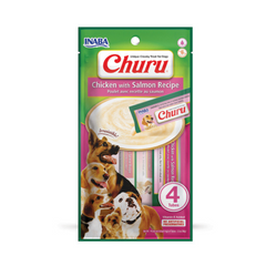 Inaba Churu Chicken with salmon Recipe for dog 4PCS/PK