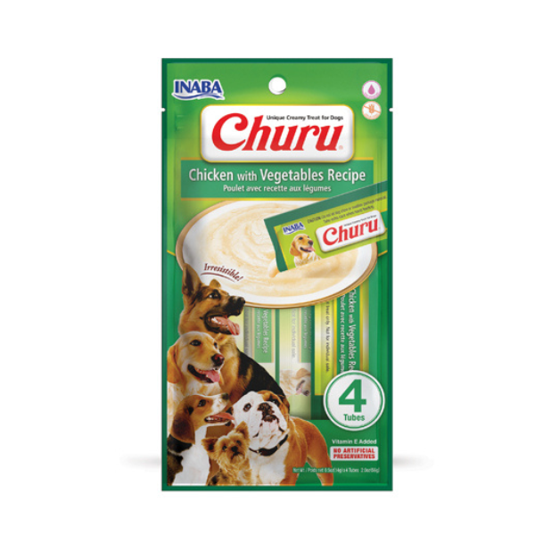Dog Churu Chicken with vegetable recipe 4PCS/PK