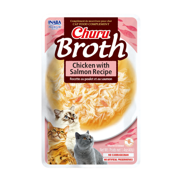 Churu Broth Chicken With Salmon Recipe 40g