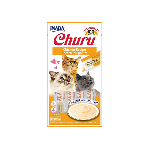 Inaba Churu Chicken Recipe for adult cat's 4 PCS/PK
