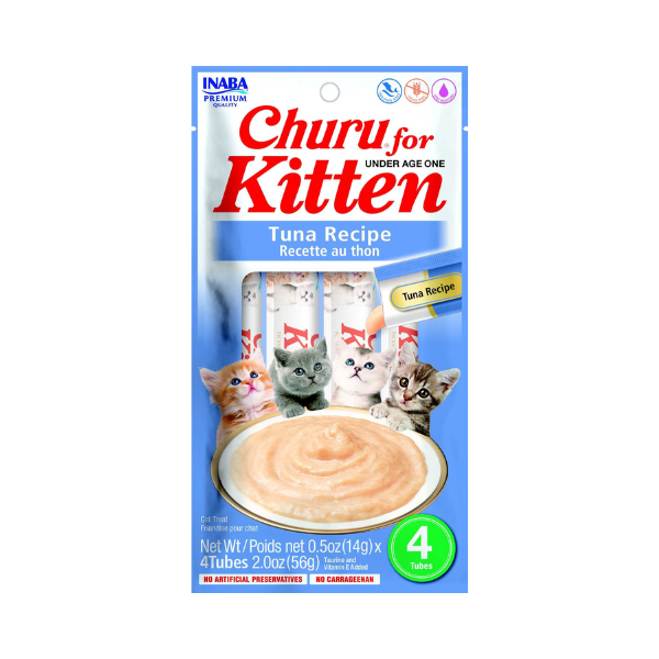 Inaba Churu Tuna Recipe for Kitten 4 PCS/PK