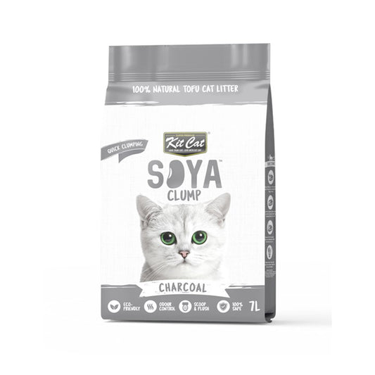 Kit Cat Soya Clump Soybean Litter - Charcoal 7L