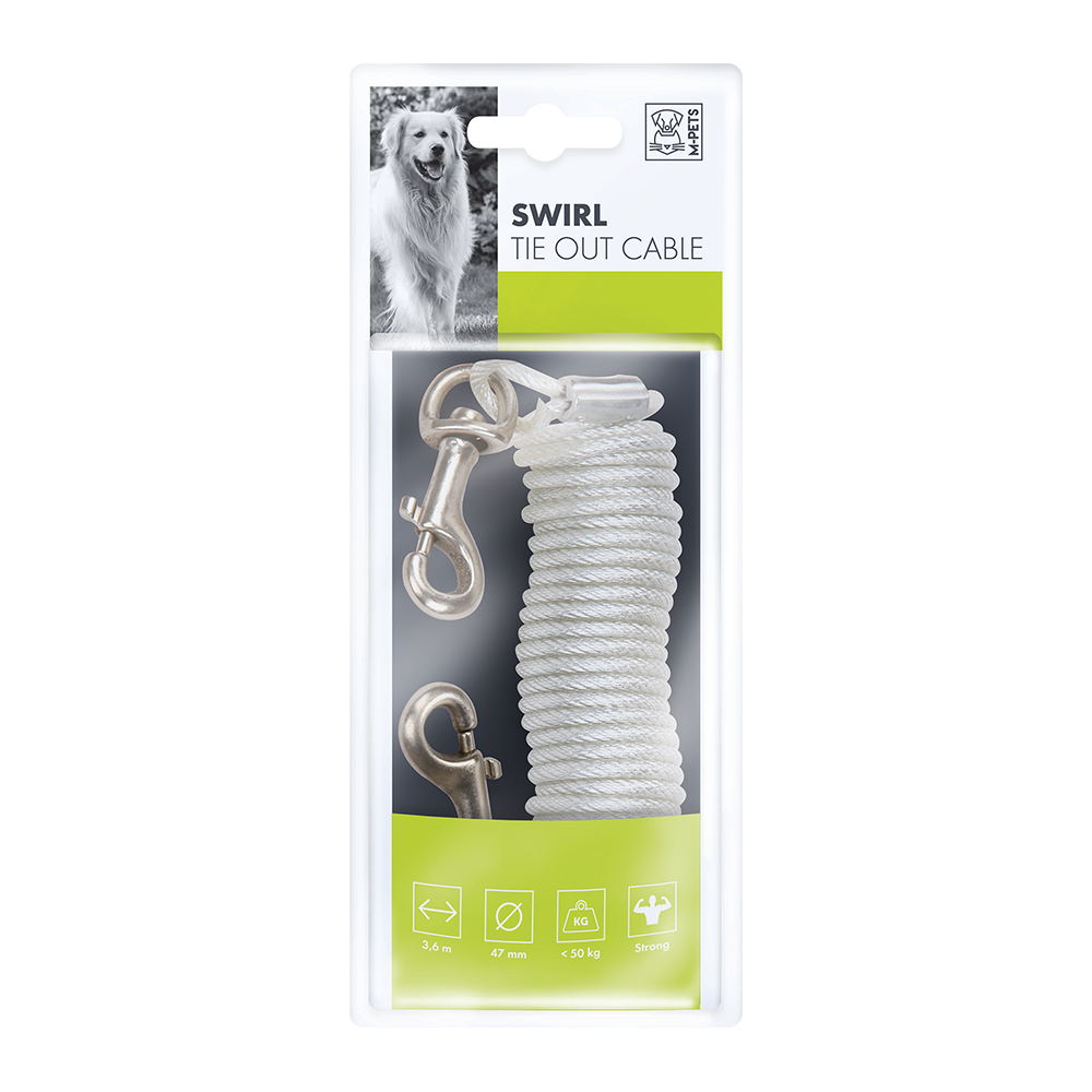 M-Pets Swirl Tie Out Cable
