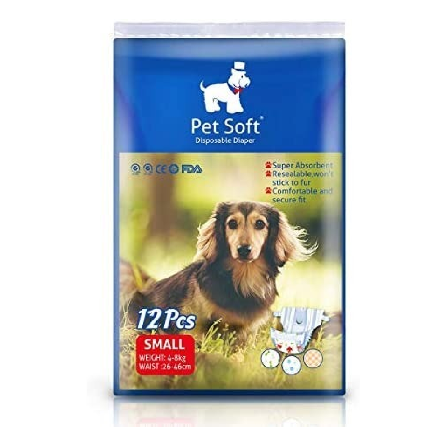 Pet soft Disposable Diaper Small 6001S