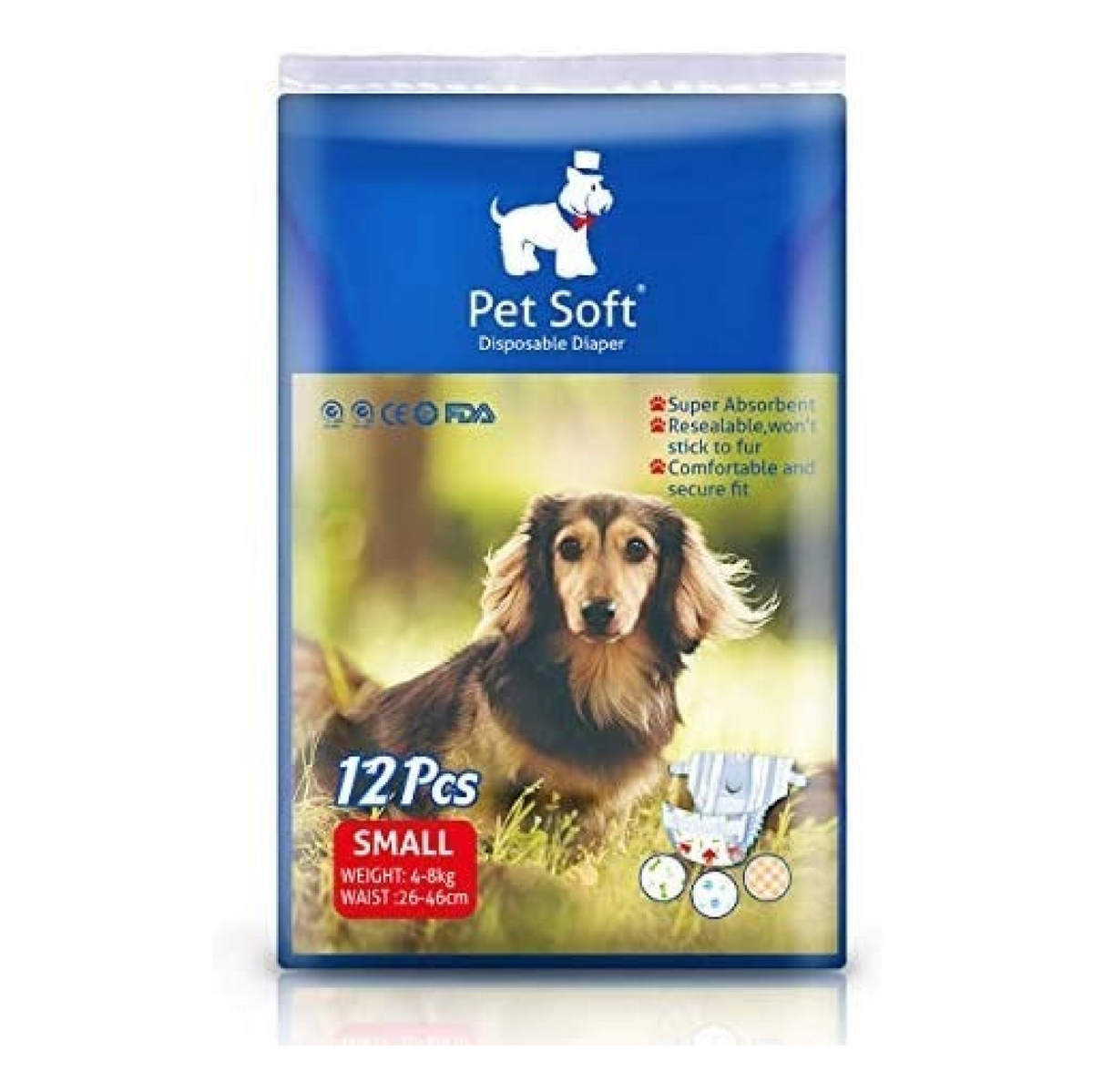 Pet soft Disposable Diaper Small 6001S