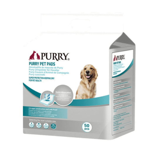 Purry Pet Training Pads 5 Layer With Floor Sticker 60*90cm - 50pcs
