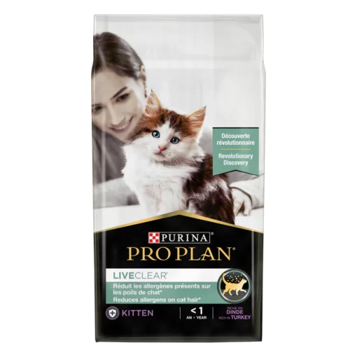 PRO PLAN LIVECLEAR KITTEN, ALLERGEN REDUCING DRY CAT FOOD WITH TURKEY 1.4 KG