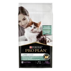 PRO PLAN LIVECLEAR KITTEN, ALLERGEN REDUCING DRY CAT FOOD WITH TURKEY 1.4 KG