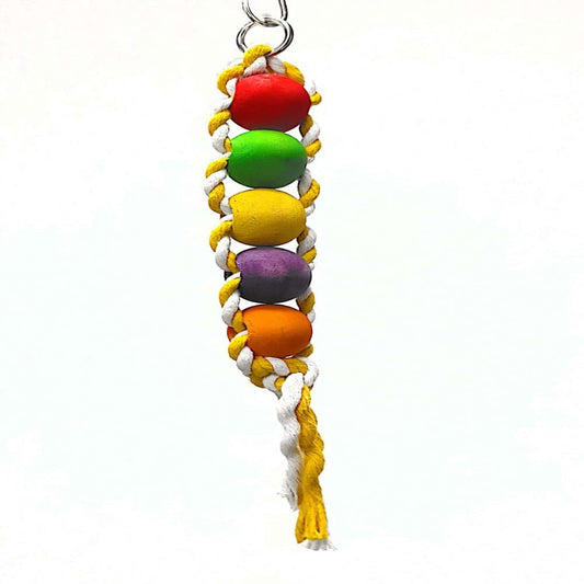 PETS CLUB NATURAL WOODEN BIRD TOY