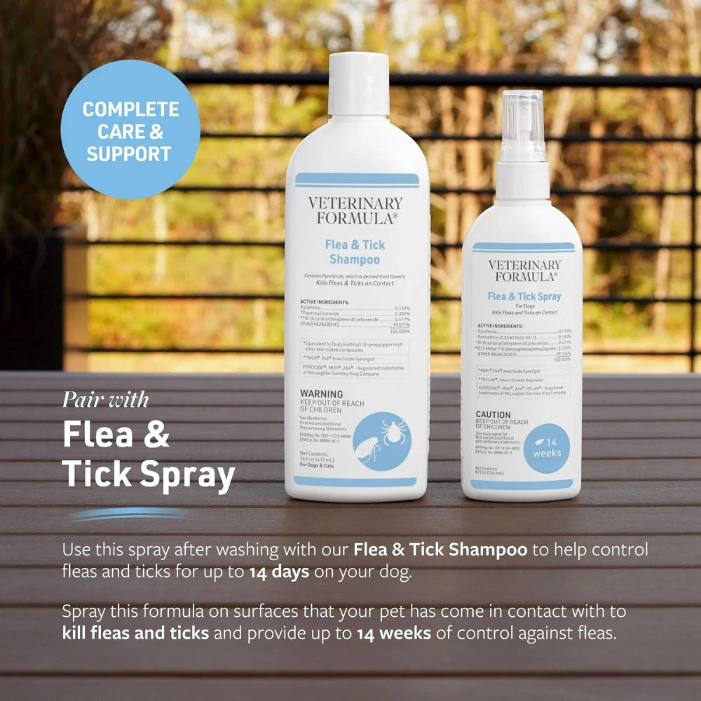 Synergy Labs Veterinary Formula Clinical Care Flea & Tick Shampoo 473ml