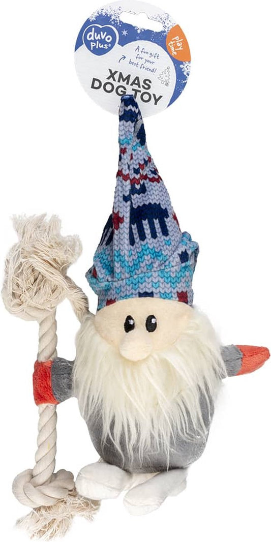 Duvo+ Xmas Pluche Dwarf Dumbbell Rope