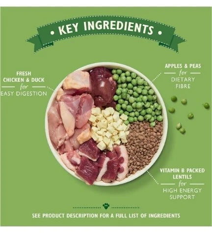 Lily's Kitchen Countryside Casserole with Chicken, Duck & Sweet Potatoes Adult Dry Dog Food 12kg