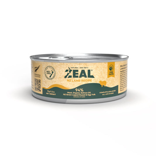 Zeal Grain Free Canned Cat Food 90g – (Lamb )