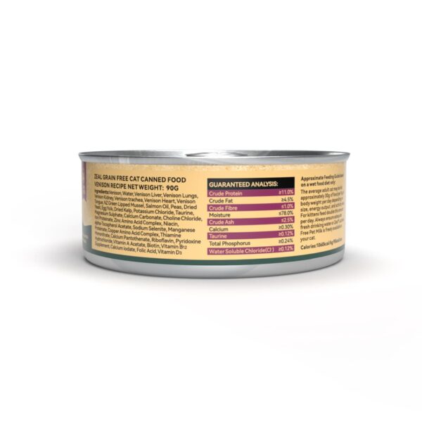 Zeal Grain Free Can Cat Food 90g – (Venison )
