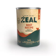 Zeal Grain Free Can Dog Food 390g – (Beef )